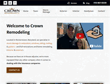 Tablet Screenshot of crownremodelingllc.com
